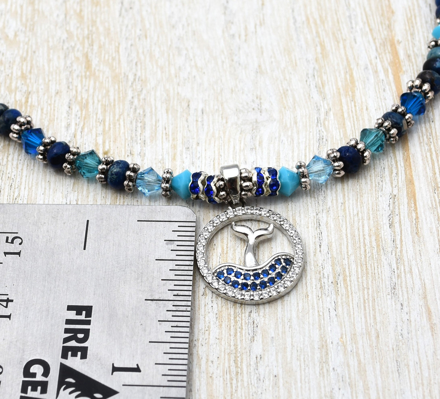 Dolphin Tail Sodalite Anklet